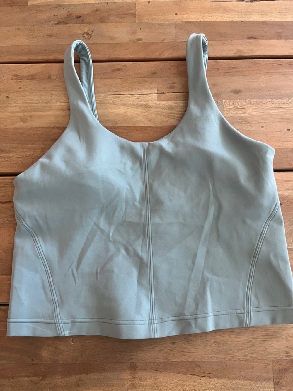 NWOT Lululemon athletica Sage Green Scoop Neck Cropped Tank